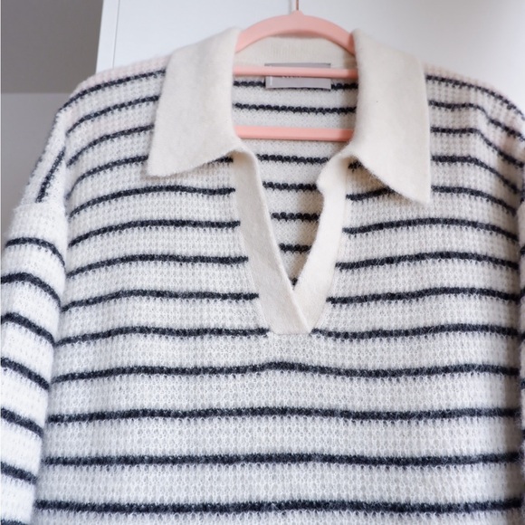 SOLD- EVERLANE Alpaca Knit Polo Sweater - Picture 4 of 8